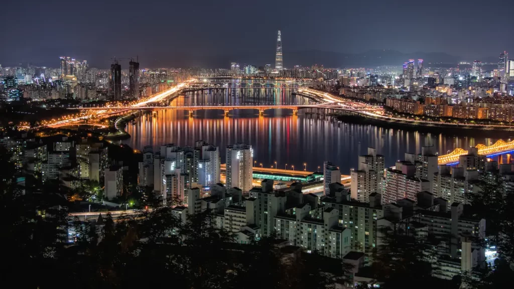 Seoul's Han River at Night